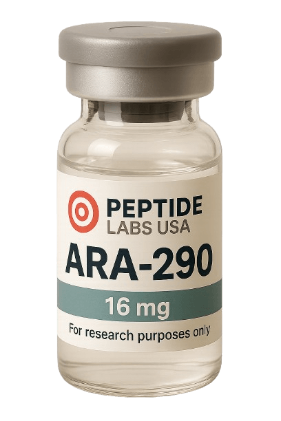 ARA-290 16mg - Primarily studied for muscle growth, fat loss, recovery, longevity, cognitive performance, and more. - 99% HPLC purity research peptide