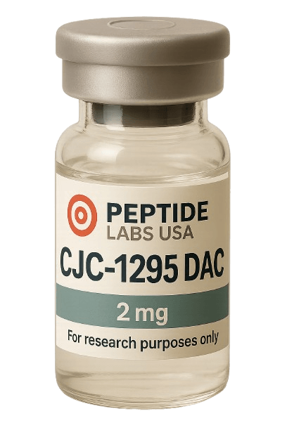 CJC-1295 DAC 2mg - Primarily studied for muscle growth, fat loss, recovery, longevity, cognitive performance, and more. - 99% HPLC purity research peptide