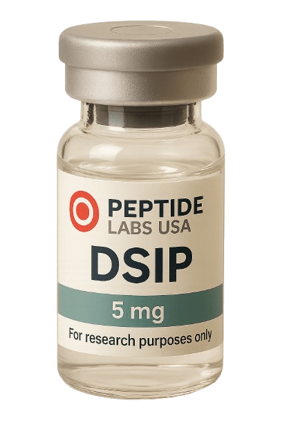 DSIP 5mg - Primarily studied for muscle growth, fat loss, recovery, longevity, cognitive performance, and more. - 99% HPLC purity research peptide