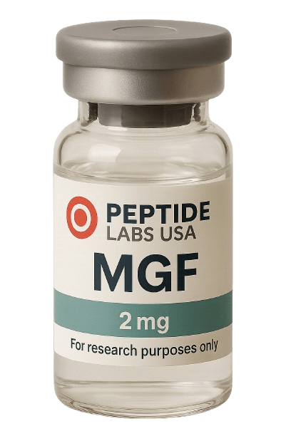 MGF (C-terminal) 5mg - Primarily studied for muscle growth, fat loss, recovery, longevity, cognitive performance, and more. - 99% HPLC purity research peptide